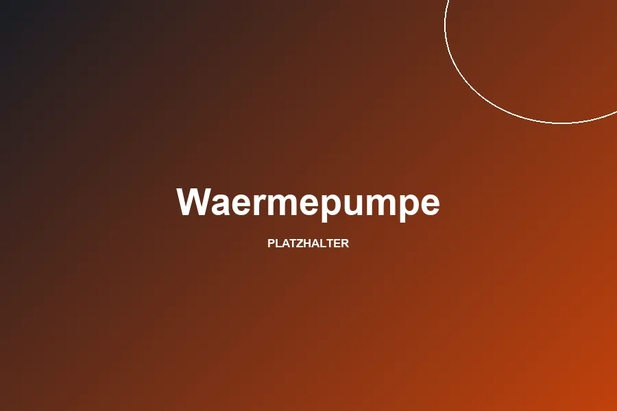 Außeneinheit einer Wärmepumpe neben einem Wohnhaus