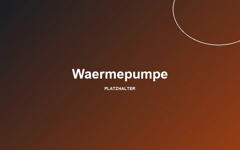 Wärmepumpe im Außenbereich eines Hauses