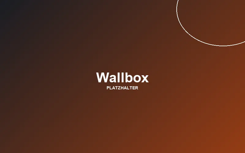 Wallbox an einer Hauswand mit Ladekabel